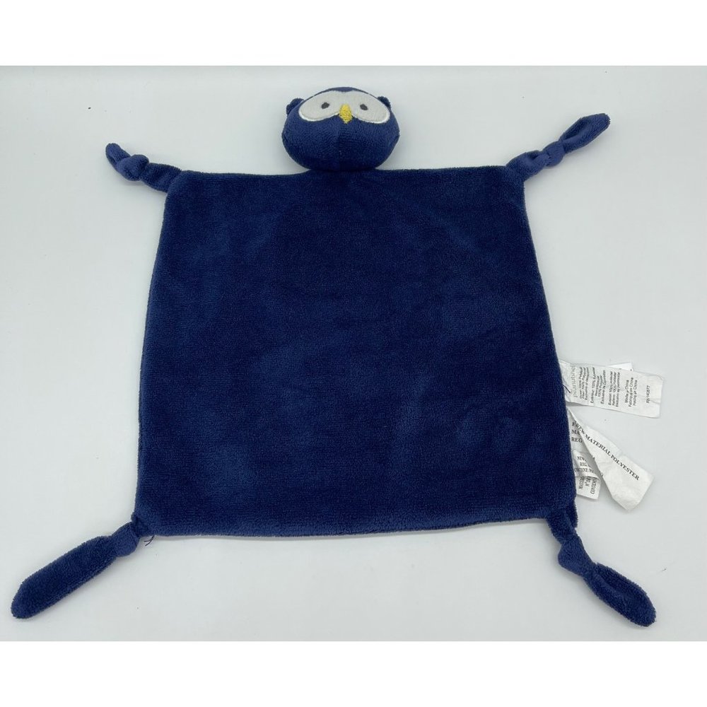 The Peanut Shell Peanutshell Plush Gray Navy Security Blanket Baby Lovey Cute